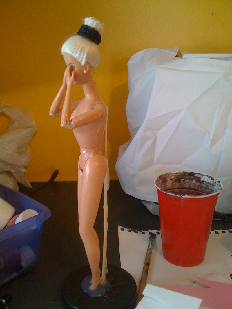 Illustration for article titled Weeping Angel Barbie is waiting for Ken to Blink